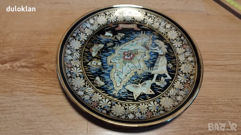 Красива,чиния от Родос,Гърция., снимка 1