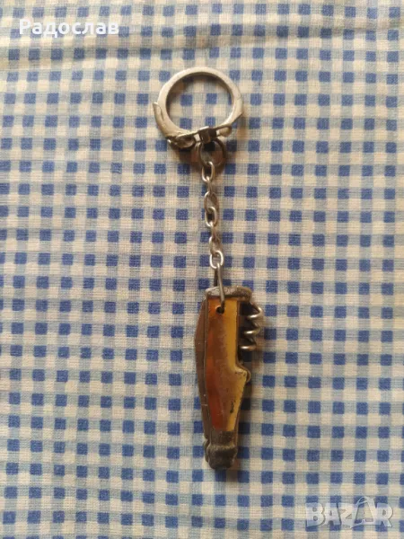 стар ключодържател с малко ножче , снимка 1