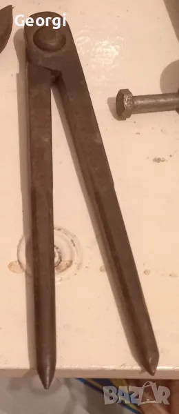 Старинен шлосерски пергел за ламарина , снимка 1