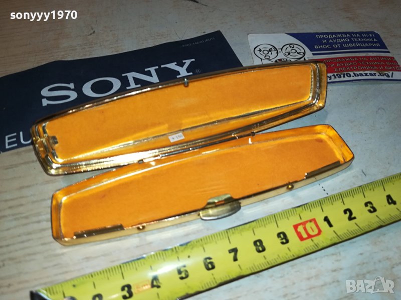 ЗЛАТНА МЕТАЛНА КУТИЙКА ОТ ФРАНЦИЯ 2908231632, снимка 1