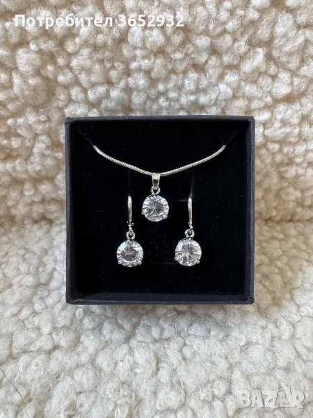 Комплект колие + обици, снимка 1