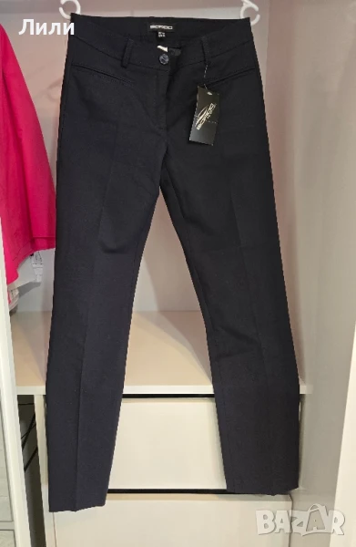 Нов дамски елегантен панталон ,цвят тъмносиньо размер S, снимка 1