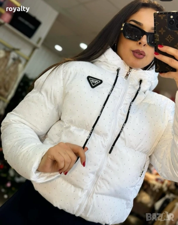 Prad🅰️ Бяло Дамско Яке , снимка 1