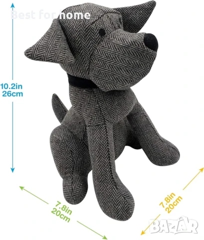 Стопер за врати, за книги тъмносиво куче  или заек, снимка 8 - Други - 51060947