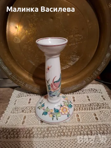 порцеланов свещник , снимка 3 - Декорация за дома - 49201403