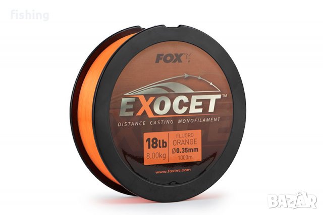 Шаранско влакно Fox Exocet Fluoro Orange Mono 1000м