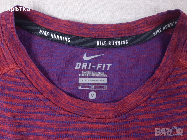 Nike Dri-Fit Knit - Оригинална мъжка безшевна тениска размер M, снимка 7 - Тениски - 53305958