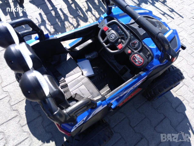 SAFARI двуместен акумулаторен джип JAKARTA 4x4 син, снимка 5 - Детски велосипеди, триколки и коли - 53569401