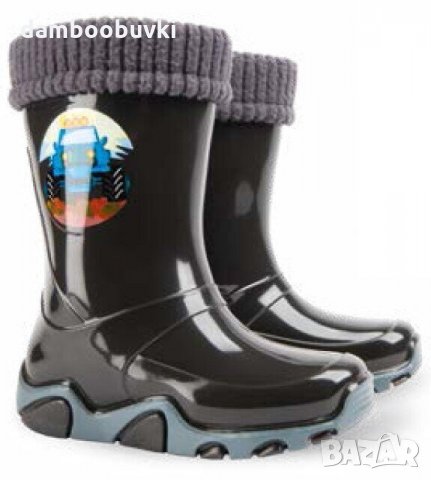 Детски гумени ботуши DEMAR черен 20/35