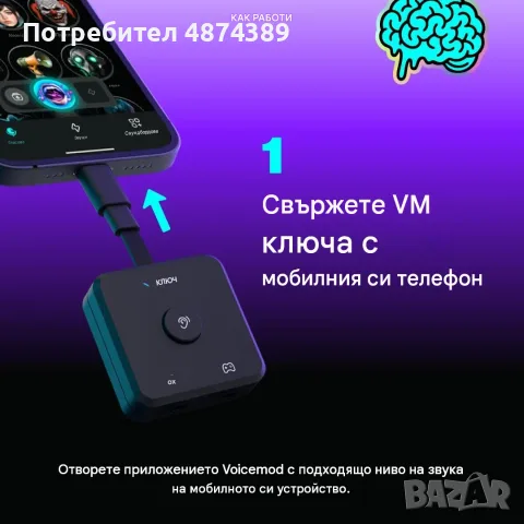 VMKey Voicemod PS5, Xbox, Meta Quest (за VR игри) и Nintendo Switch 2