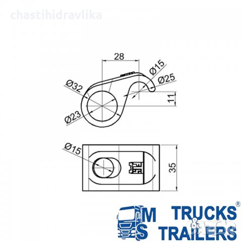 Елемент за отваряне на заден капак 15162830, снимка 2 - Части - 33998840
