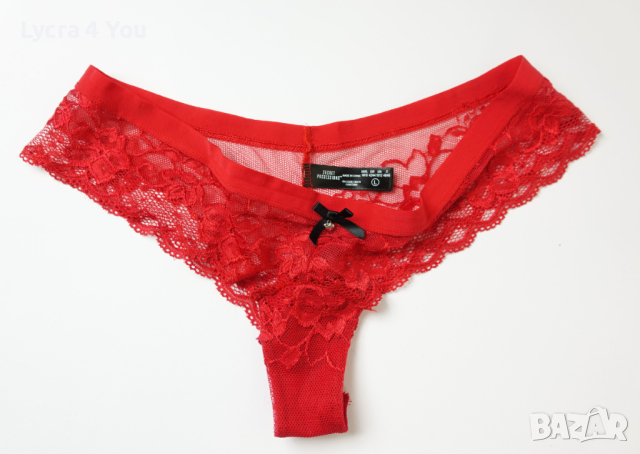Secret Possessions L луксозни червени дантелени бразилиани, снимка 8 - Бельо - 44789764