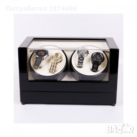 2176 Кутия за навиване на 4 автоматични часовника, снимка 11 - Подаръци за мъже - 35786824