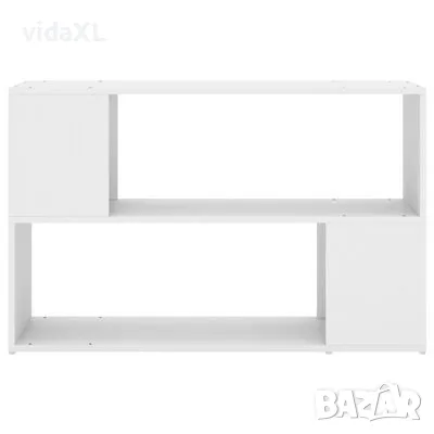 vidaXL Библиотека, бяла, 100x24x63 см, инженерно дърво（SKU:809170）, снимка 3 - Други - 49593480