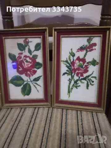 Продавам два гоблена 28х18.5см., снимка 3 - Гоблени - 49717498