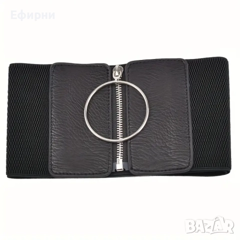 Черен колан, Елегантен колан, снимка 2 - Колани - 51638289