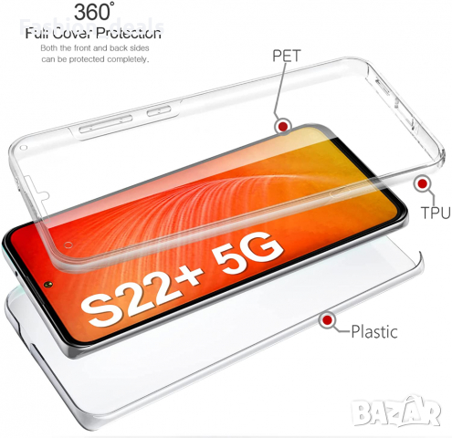 Нов прозрачен силиконов Калъф кейс за Samsung Galaxy S22+ Plus Самсунг, снимка 5 - Калъфи, кейсове - 36187680