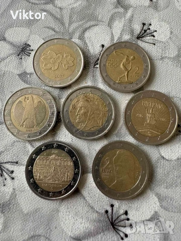 Евро монети 2€, снимка 7 - Нумизматика и бонистика - 53664311