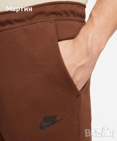 Мъжки комплект Nike Tech Fleece Brown - размер S, снимка 9 - Спортни дрехи, екипи - 42721175