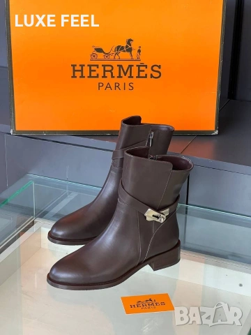 HERMES 💎Дамски Боти , снимка 2 - Дамски боти - 53287690