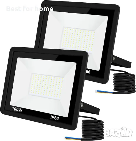 100W LED прожектор за външна употреба (6500K) – водоустойчив (IP66)