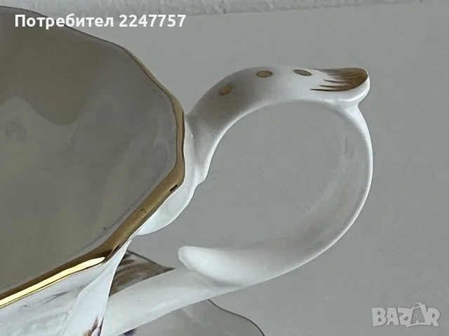 Елегантен порцеланов двоен сет за чай "SD Luxury" Bone China, снимка 7 - Антикварни и старинни предмети - 56097286