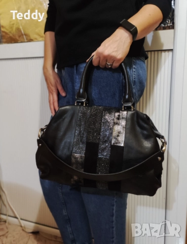 Нова луксозна италианска кожена чанта Nero Giardini, снимка 3 - Чанти - 52022702