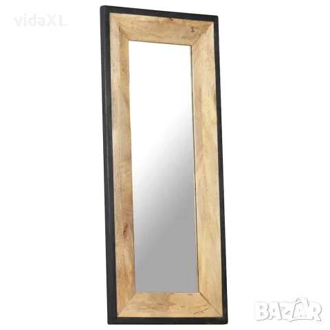 vidaXL Огледало, 110x50 см, мангово дърво масив, снимка 7 - Огледала - 56146698