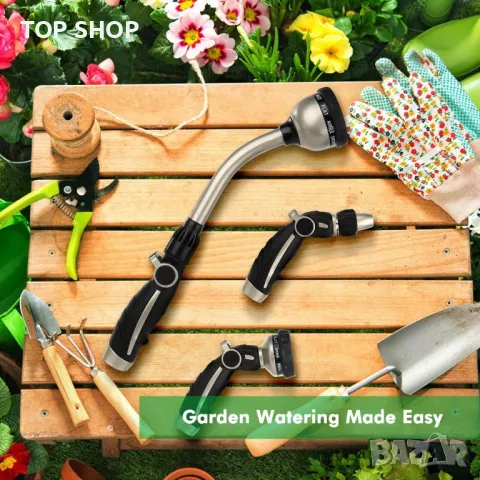 RESTMO Heavy Duty, 42 см дълъг пистолет за пръскане, 10 режима на пръскане, снимка 7 - Други стоки за дома - 49551818