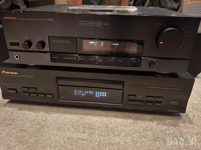 Стерео усилвател Onkyo a-m50, снимка 2 - Ресийвъри, усилватели, смесителни пултове - 52366617