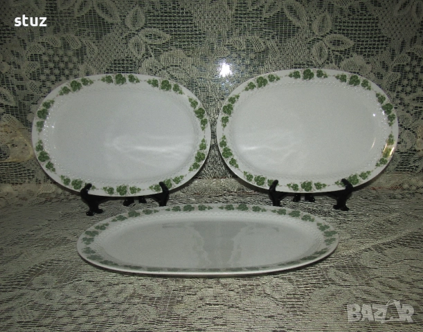 Немски порцеланови плата, овали, 2 размера, снимка 3 - Чинии - 50929305