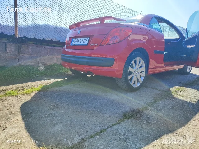 Пежо 207 сс кабриолет , снимка 2 - Автомобили и джипове - 56289396