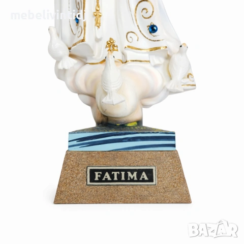 Декоративна религиозна фигура – Дева Мария Фатимска, снимка 3 - Антикварни и старинни предмети - 53778870