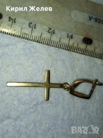 СТИЛНА СРЕБЪРНА АРТ ОБЕЦА СРЕБРО 925 със СРЕБЪРНО КРЪСТЧЕ 39970, снимка 10 - Обеци - 42426456