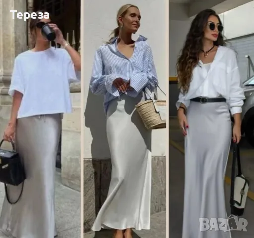🆕️ Сатенени поли/ XL, снимка 5 - Поли - 55842694