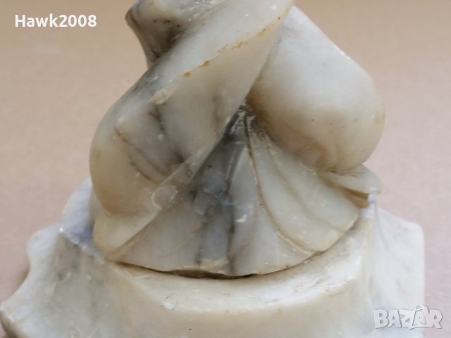 Стари Уникални ръчно резбовани в мрамор делфини, снимка 4 - Антикварни и старинни предмети - 40285966
