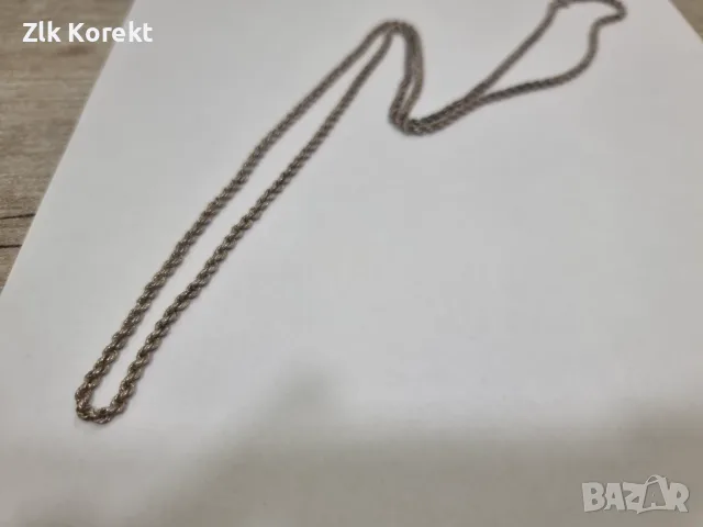 Сребърен синджир 70 см., снимка 7 - Колиета, медальони, синджири - 56010262
