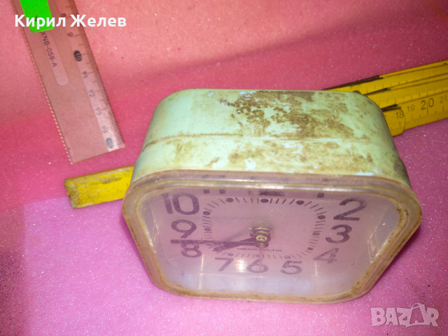 MERA-POLTIK Стар ПОЛСКИ КОЛЕКЦИОНЕРСКИ МЕХАНИЧЕН БУДИЛНИК МЕРА-ПОЛТИК 13626, снимка 9 - Антикварни и старинни предмети - 44536621