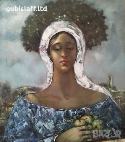 Картина "Селска мадона", худ. Данаил Цонев, 2017 г.