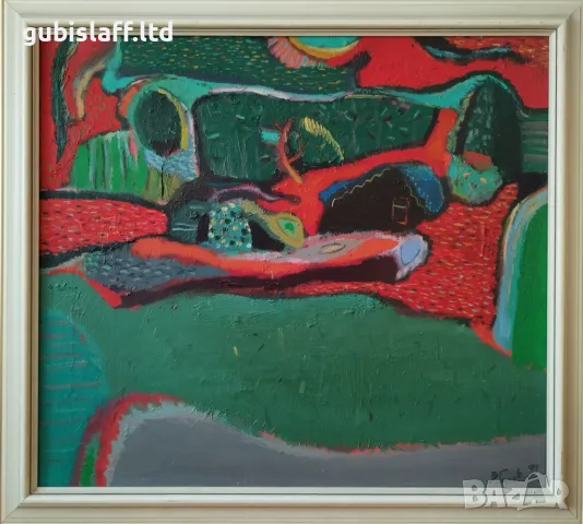 Картина, пейзаж, композиция, худ. Здравко Гановски, 1999 г.