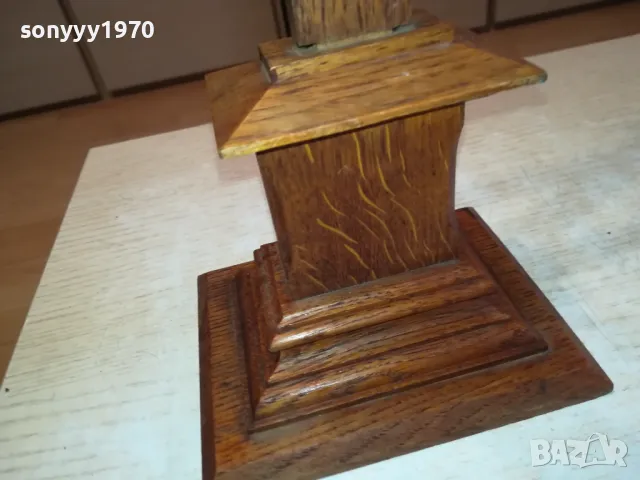 ДЪРВЕН КРЪСТ С ОСНОВА 50СМ 1011241621, снимка 15 - Антикварни и старинни предмети - 47914721