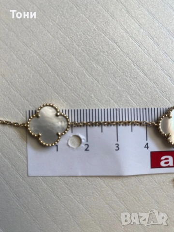 Златно колие по модел на Van Cleef 14 карата злато , снимка 9 - Колиета, медальони, синджири - 53295977