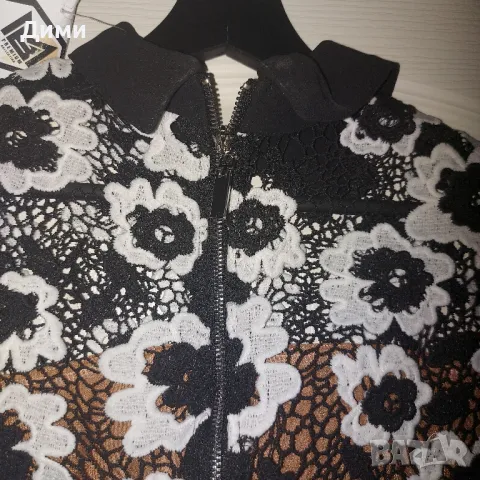 Официална рокля с тюл и рязана дантела, снимка 4 - Рокли - 47918190