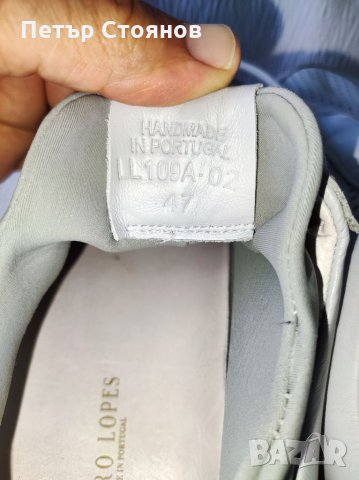 Страхони мъжки кецове от естествена кожа LEANDRO LOPEZ №47, снимка 9 - Кецове - 34119427