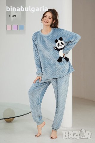 Ново ! Дамска Топла Пижама модел Панда, снимка 1 - Пижами - 42664626