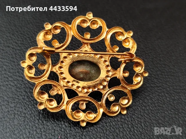 Позлатени руски брошки, снимка 5 - Колиета, медальони, синджири - 55773114