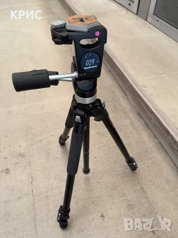 Tripod Manfrotto 190B/JI17+Глава 029, снимка 3 - Чанти, стативи, аксесоари - 49143871