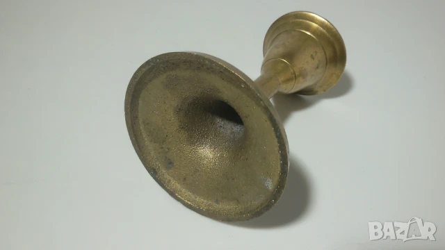 Малък месингов свещник, снимка 6 - Декорация за дома - 51276682