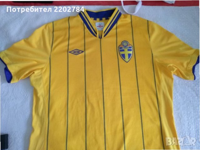 Оригинална тениска на шведската футболна асоциация SvFF, снимка 1 - Фен артикули - 34403186
