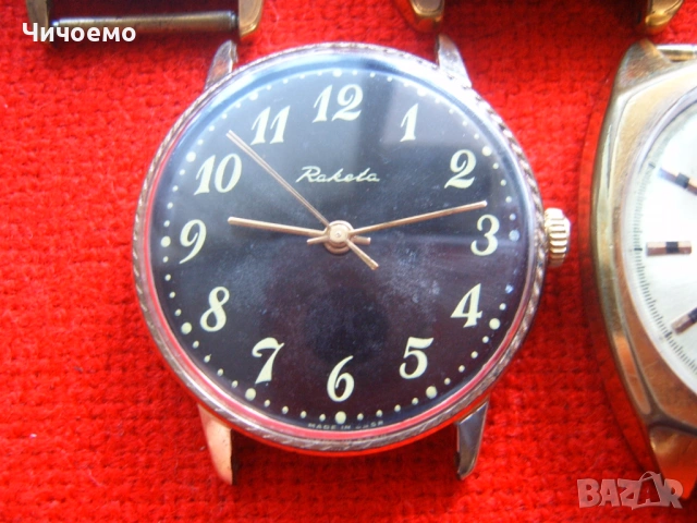 Raketa Ракета мъжки ръчни позлатени часовници СССР, снимка 5 - Антикварни и старинни предмети - 53738717